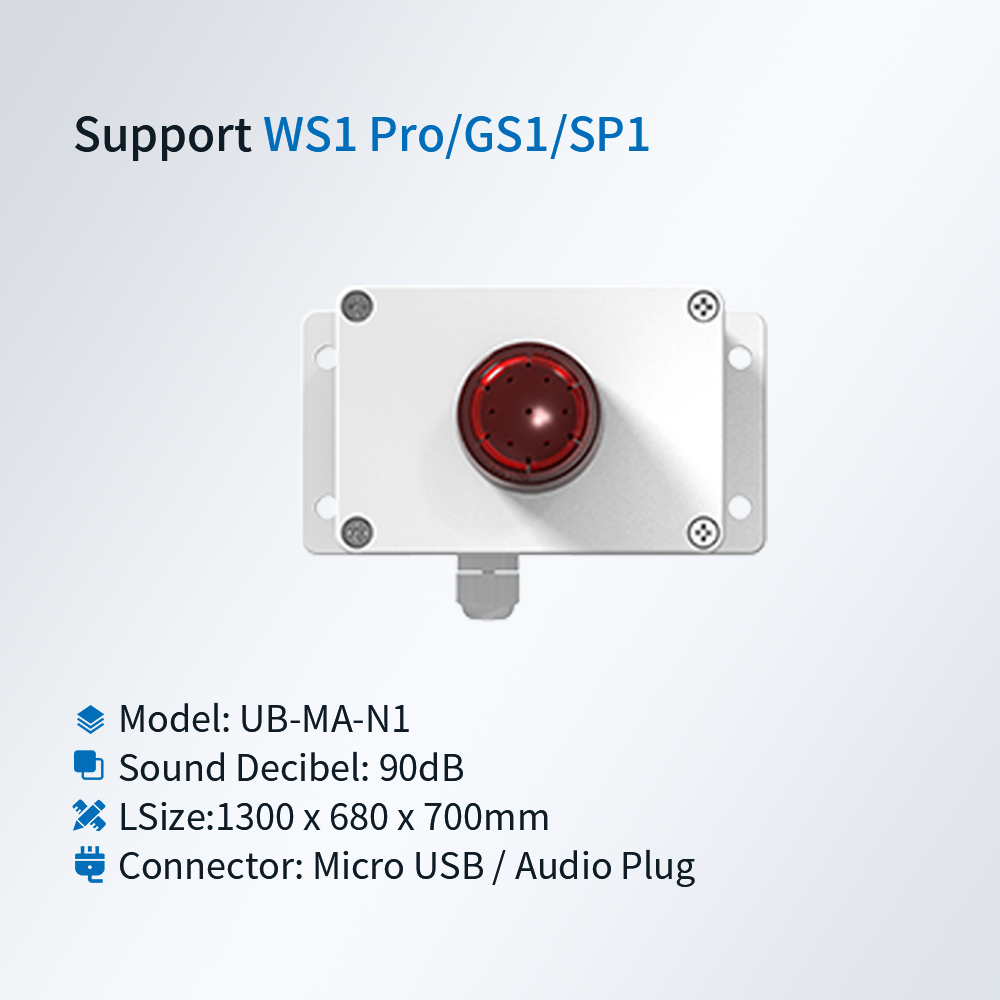 RS485 ライトおよびサイレン アラーム UB-MA-N1-USB/UB-MA-N1-Audio